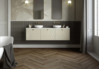 Кварцвиниловый Rigid / Риджид ламинат Invictus Maximus Click Herringbone / Максимус Клик Хэринбоун Pure River Oak - Beaver / Дуб Пьюр Ривер - Бивэр