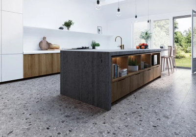 Кварцвиниловый Rigid / Риджид ламинат Invictus Maximus Click Tile / Максимус Клик Тайл XL Bergamo - Cloud / Бергамо - Клауд